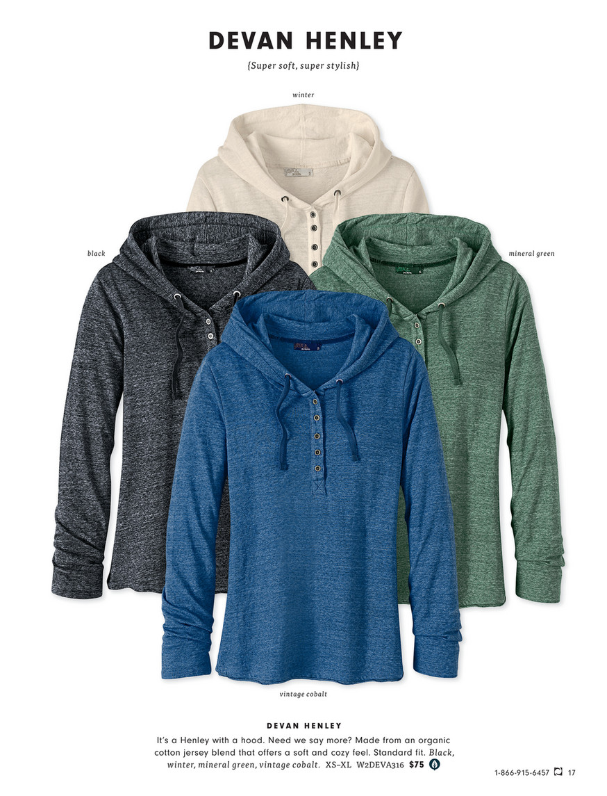 Prana henley hot sale hooded sweater