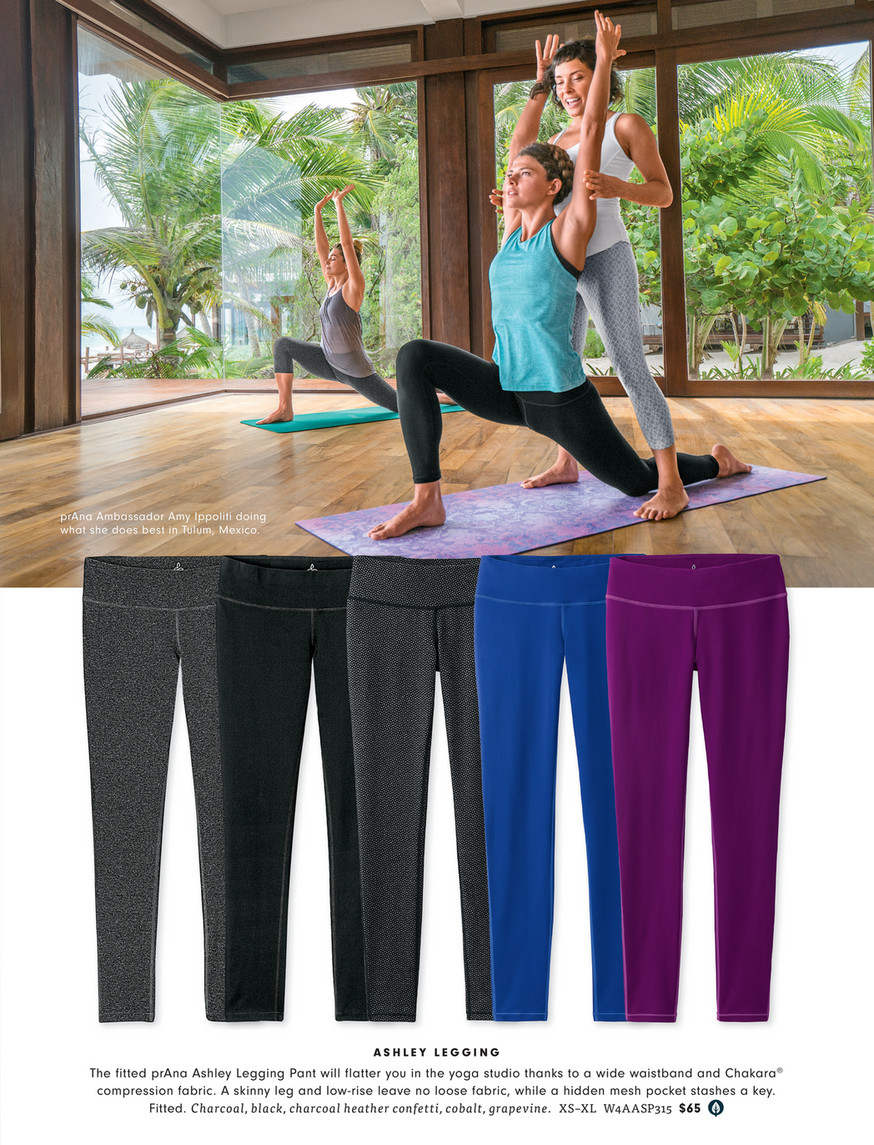 Prana Ashley Yoga Pants Women's Leggings - Charcoal Heather