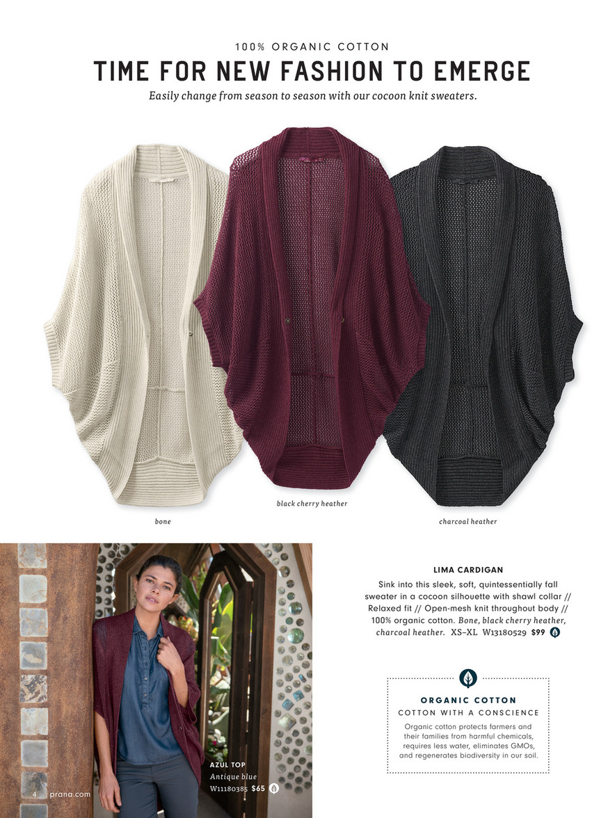 Prana 2025 lima cardigan